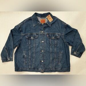 Women's Levi's Plus Denim BAGGY Trucker Jacket 3X